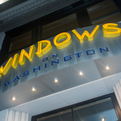 Windows on Washington Sign